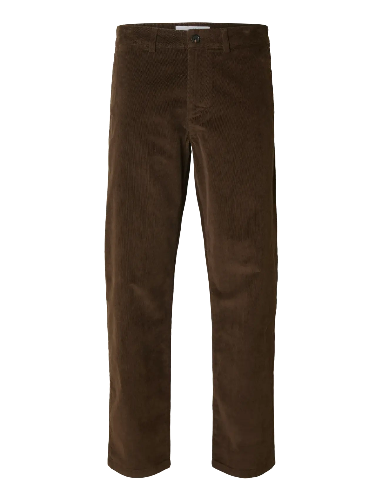 Selected SLH196-STRAIGHT MILES CORD PANT W NOOS - Chinos - DEMITASSE / brown