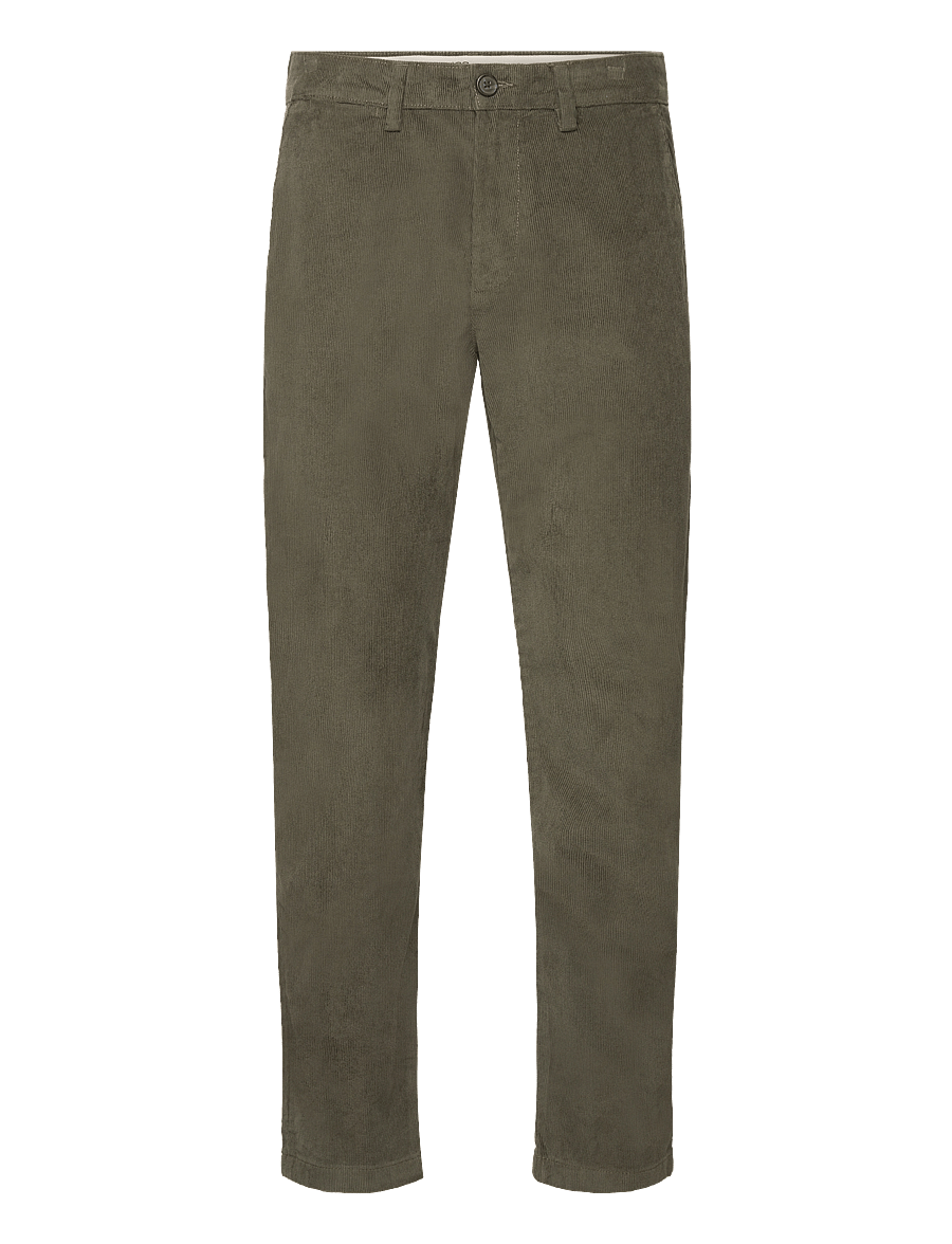 Selected - SLM196-STRAIGHT MILES CORD PANT NOOS - chinos - forest night - 1