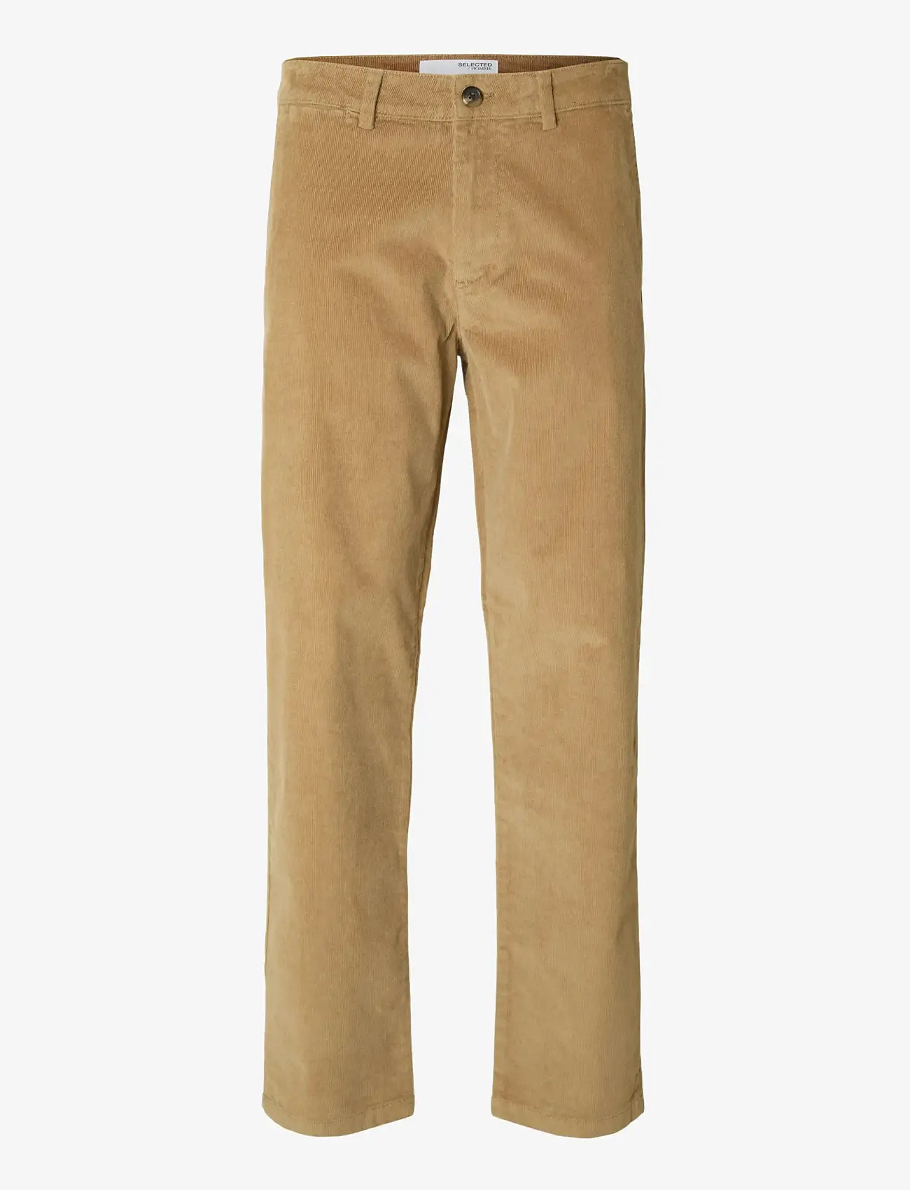 Selected - SLH196-STRAIGHT MILES CORD PANT W NOOS - chinos - kelp - 1