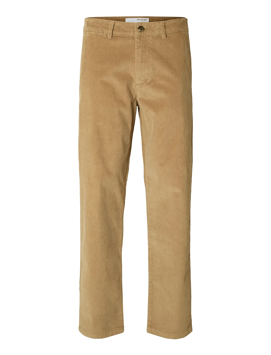 Selected - SLM196-STRAIGHT MILES CORD PANT NOOS - chinos - kelp - 1