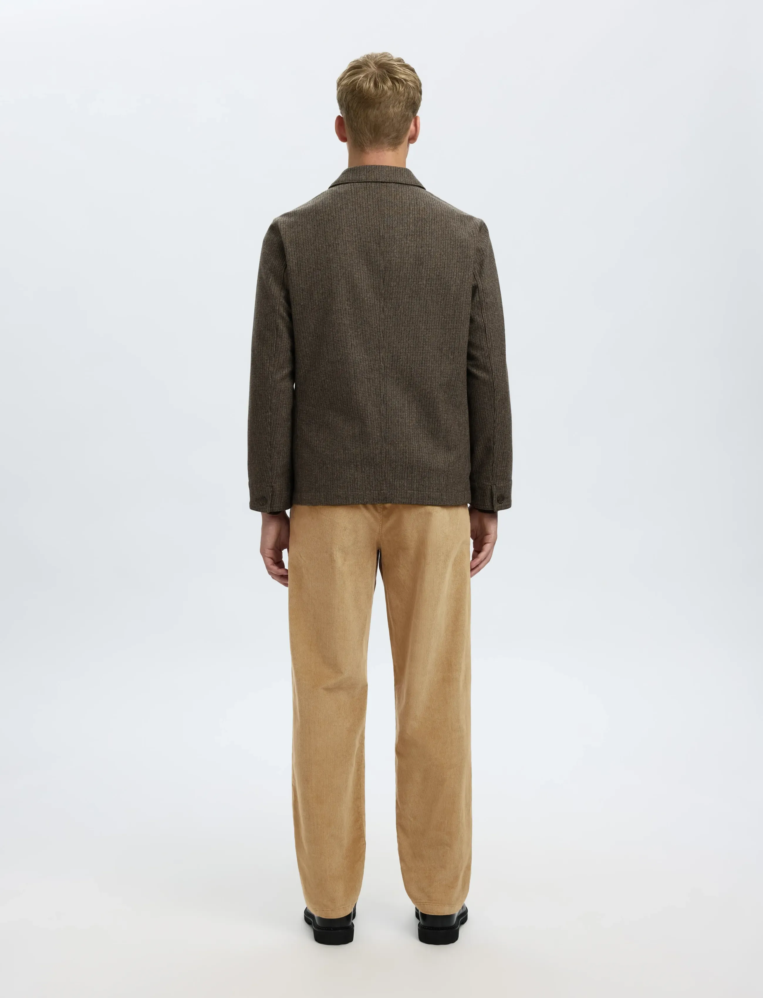 Selected - SLM196-STRAIGHT MILES CORD PANT NOOS - chinos - kelp - 2