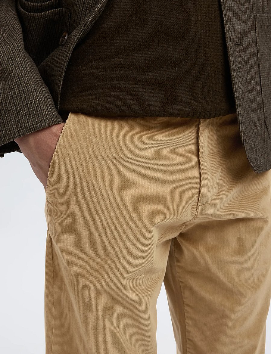 Selected - SLM196-STRAIGHT MILES CORD PANT NOOS - chinos - kelp - 3