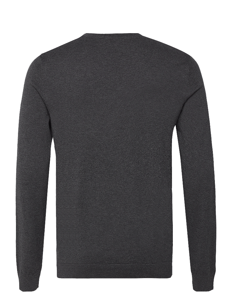 Selected - SLHBERG LS KNIT V-NECK NOOS - v-ausschnitt - antracit - 2