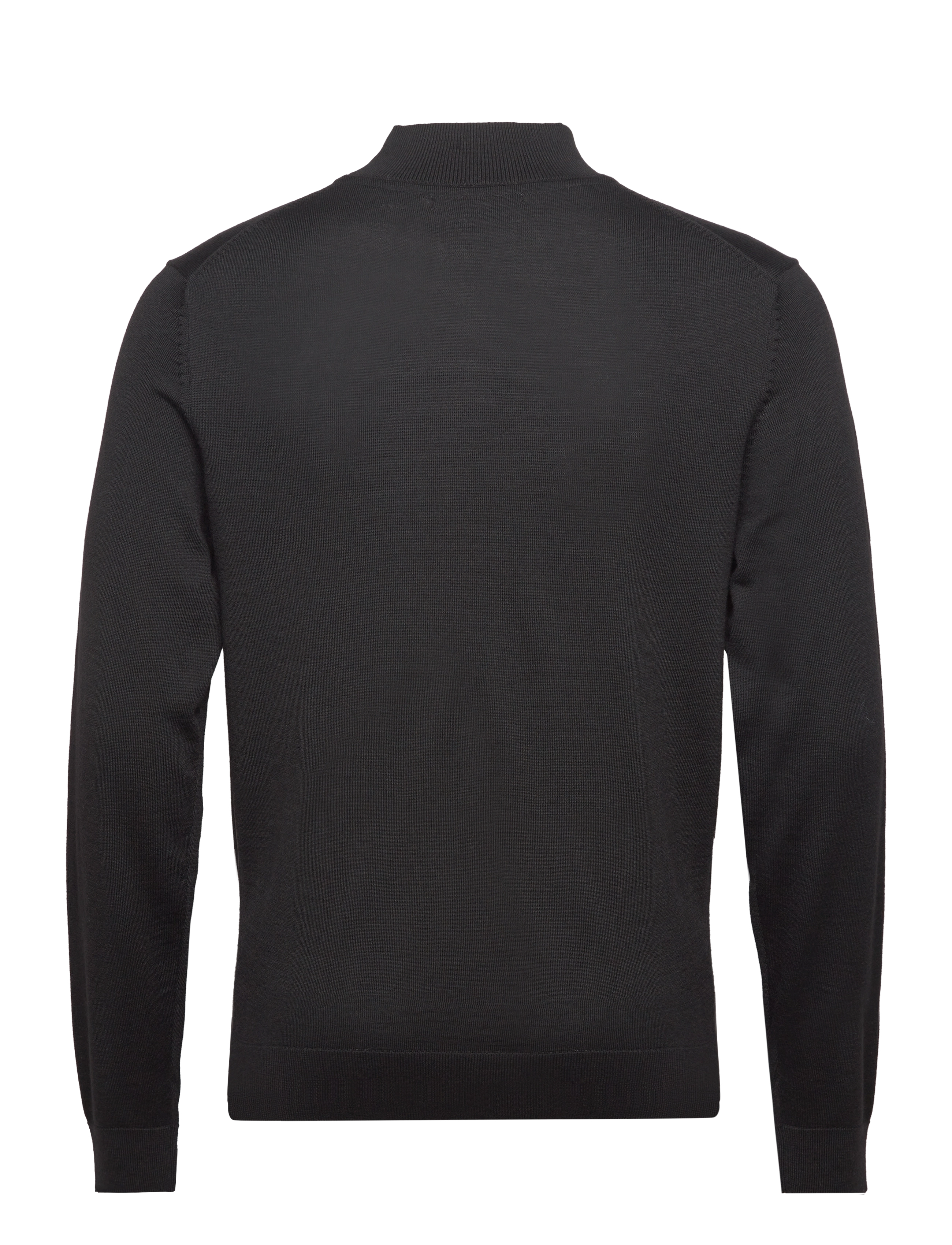 Selected - SLHTOWN MERINO COOLMAX KNIT MOCK B NOOS - rullekraver - black - 2