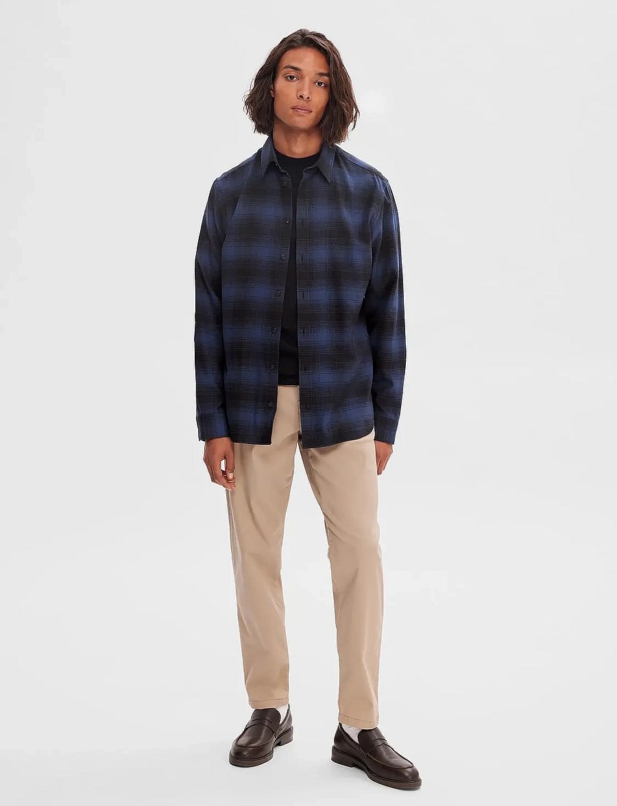 Selected - SLHTOWN MERINO COOLMAX KNIT MOCK B NOOS - rullekraver - black - 4