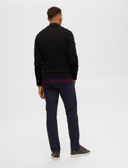 Selected Homme - SLHTOWN MERINO COOLMAX KNIT POLO NOOS - geweven polo's - black - 2