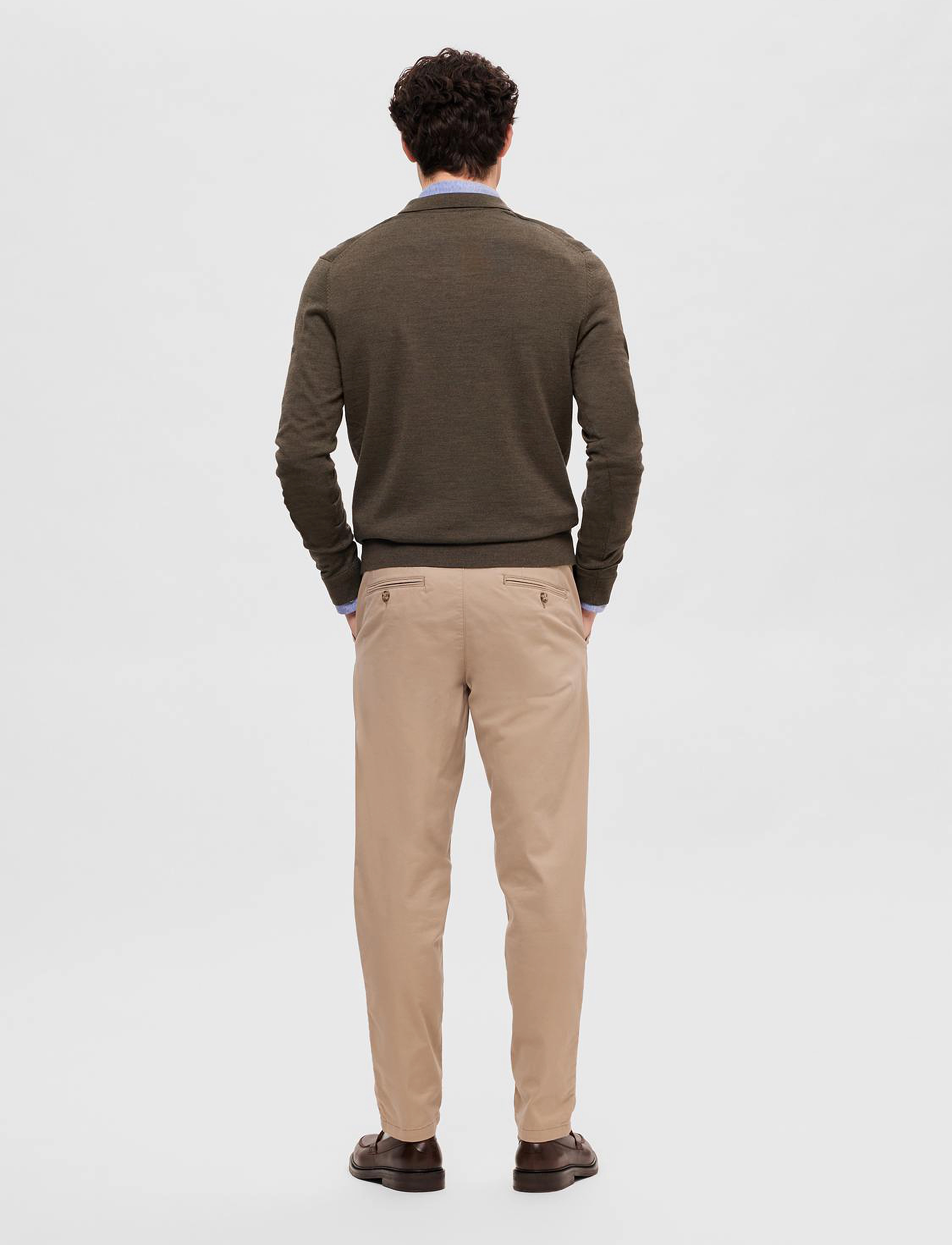 Selected Homme - SLHTOWN MERINO COOLMAX KNIT POLO NOOS - forest night - 3