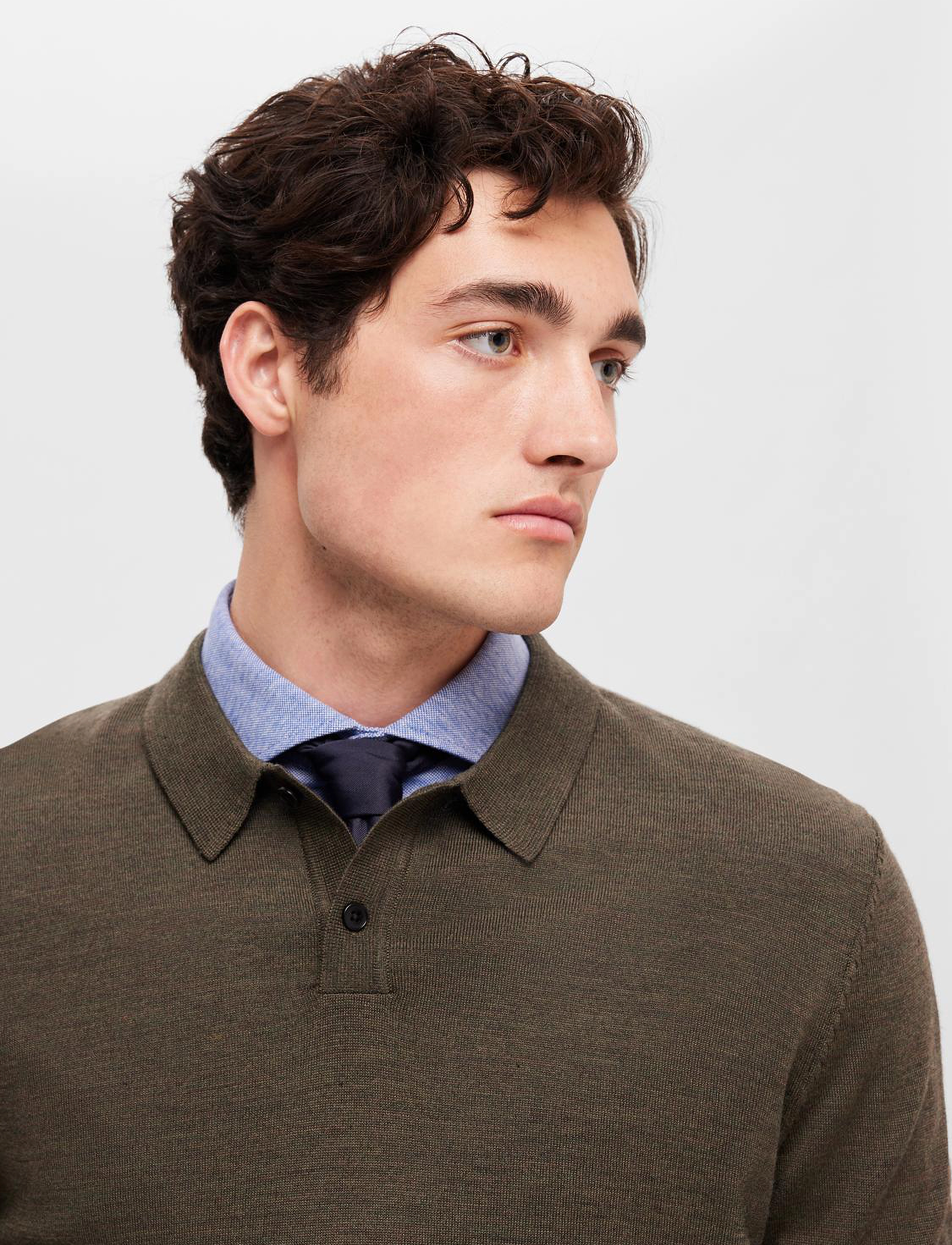 Selected Homme - SLHTOWN MERINO COOLMAX KNIT POLO NOOS - forest night - 4