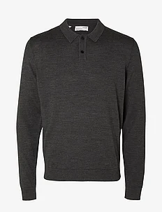 SLHTOWN MERINO COOLMAX KNIT POLO NOOS, Selected Homme