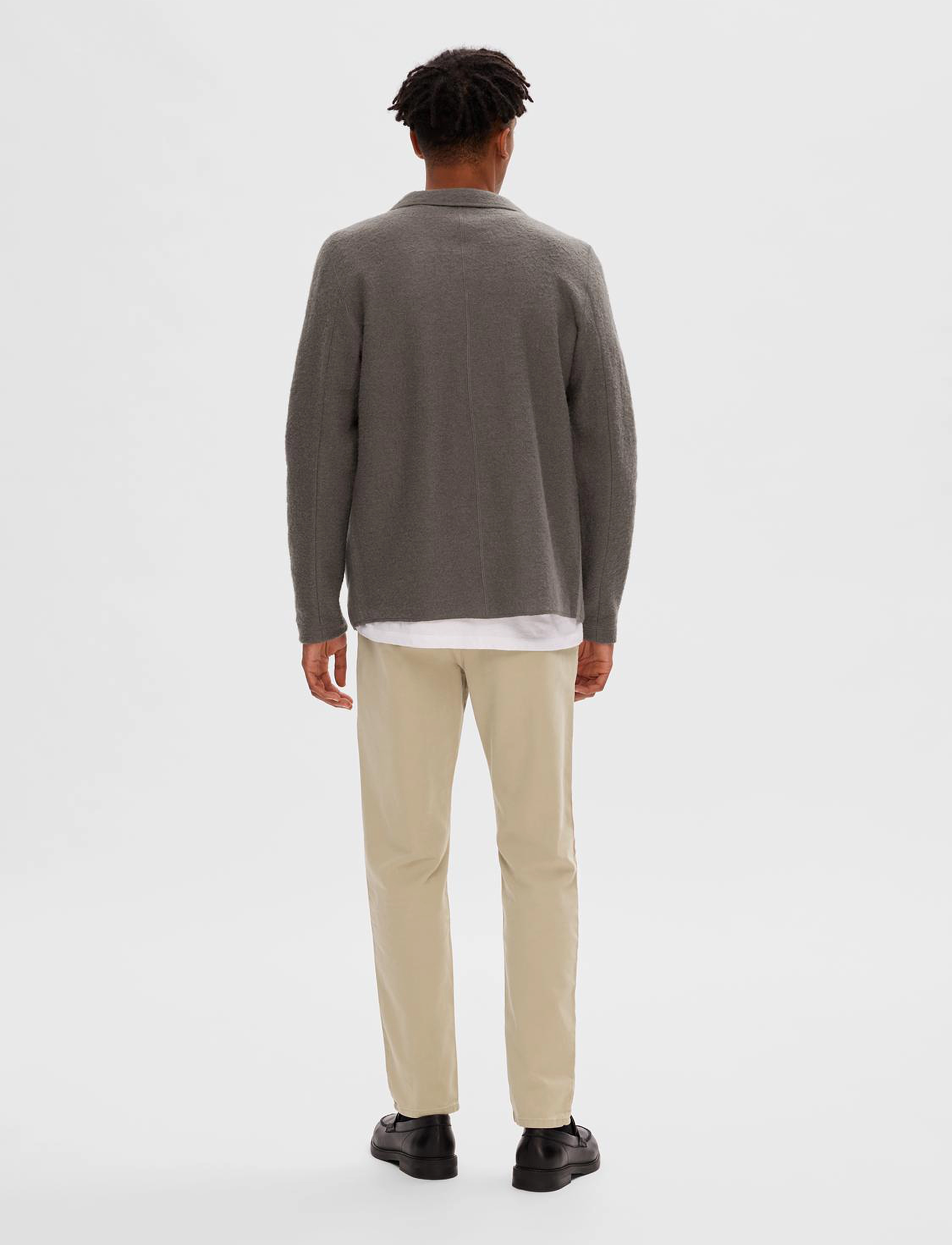 Selected Homme - SLHNEALY KNIT BLAZER W NOOS - morel - 2