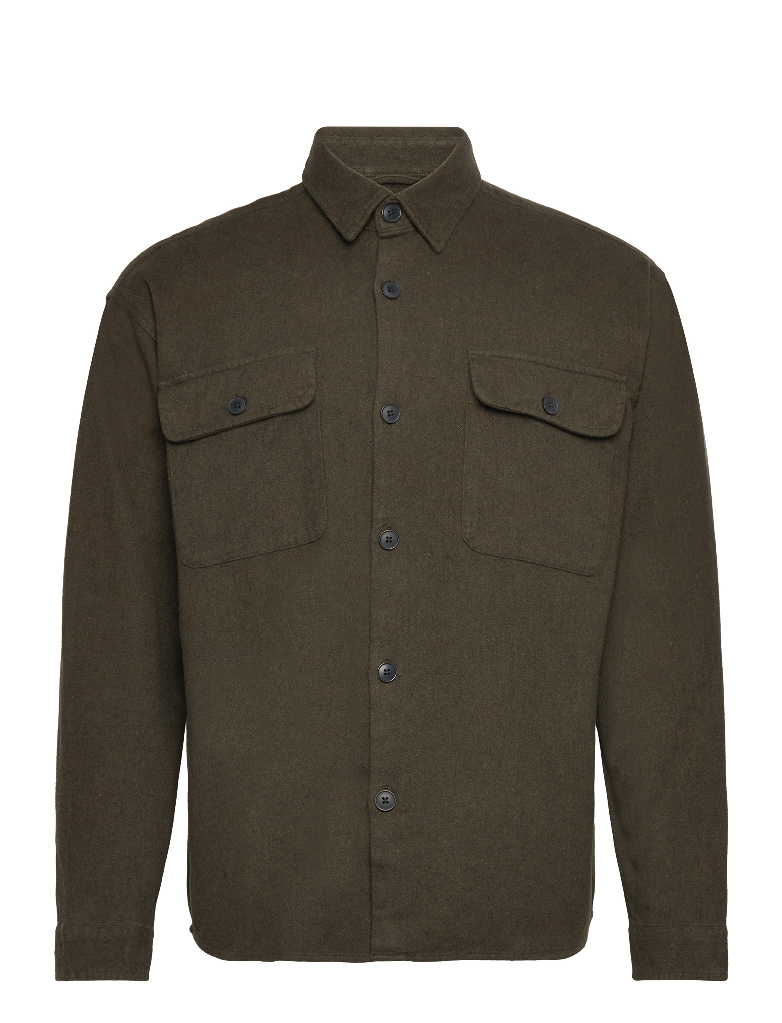 Selected Homme - SLHLOOSEMASON-TWILL OVERSHIRT LS NOOS - forest night - 1
