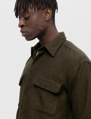 Selected Homme - SLHMASON-TWILL OVERSHIRT LS NOOS - mænd - forest night - 8