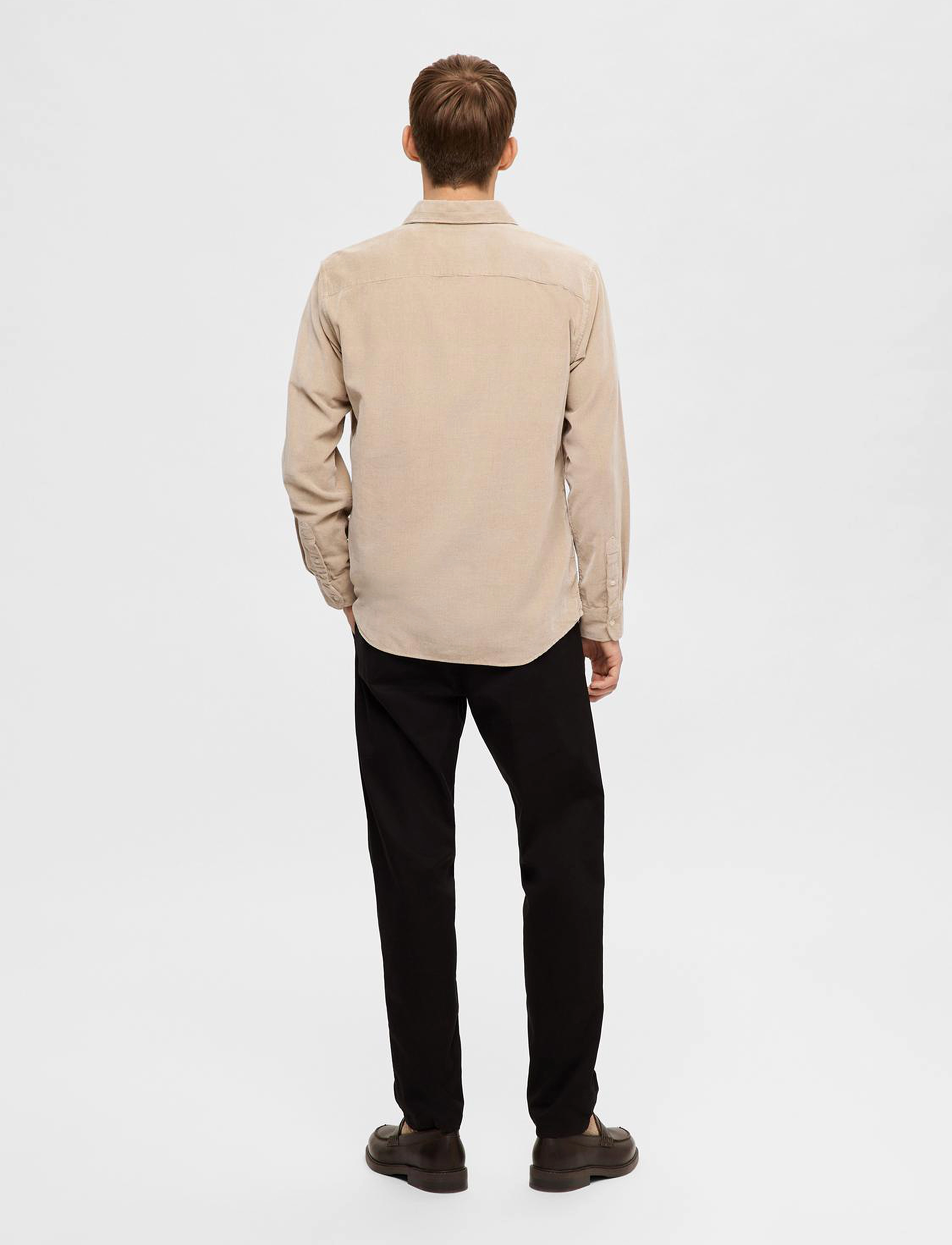 Selected - SLHREGOWEN-CORD SHIRT LS NOOS - breen - 3
