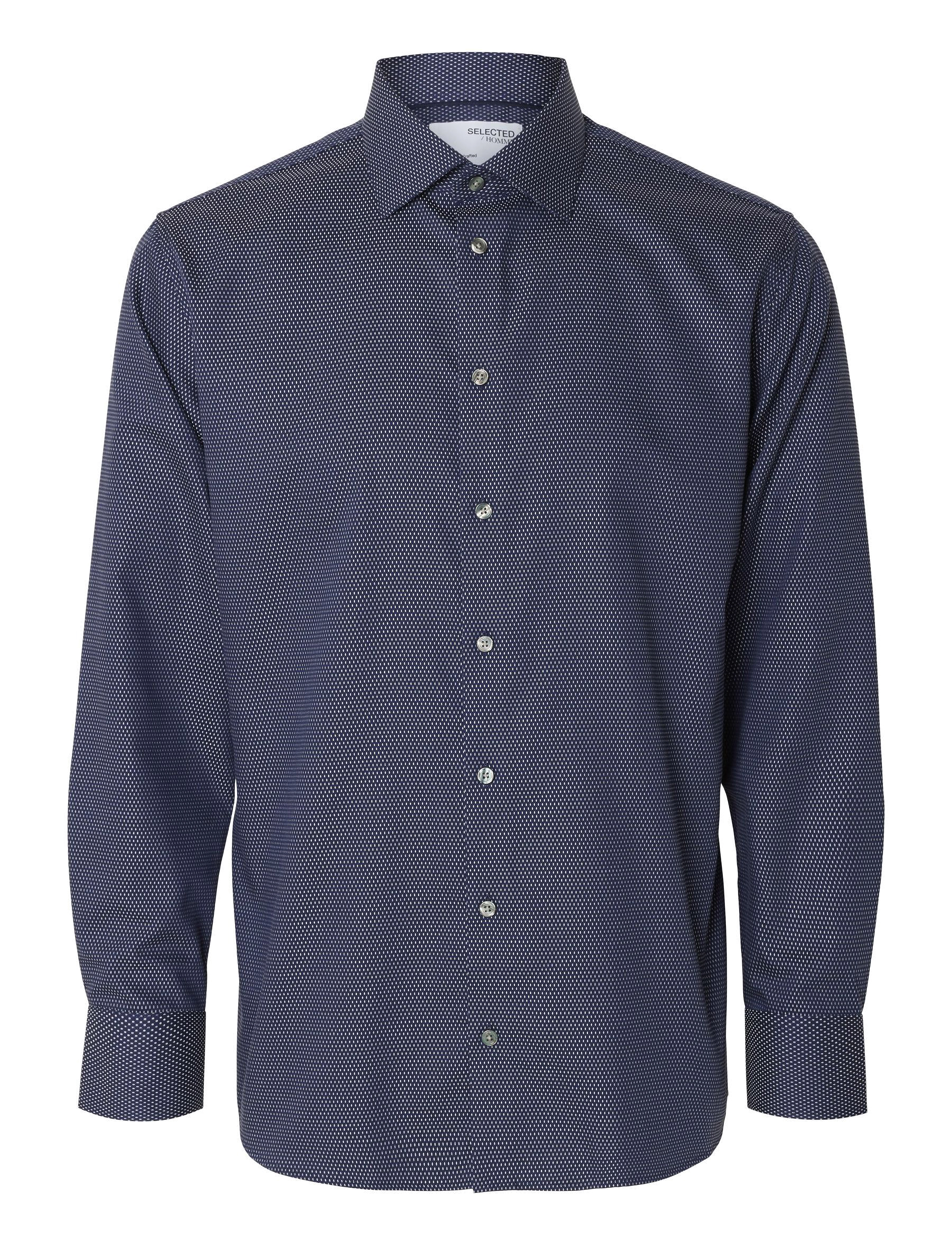 Selected Homme - SLHREGDUKE-NON IRON SHIRT LS NOOS - navy blazer - 4