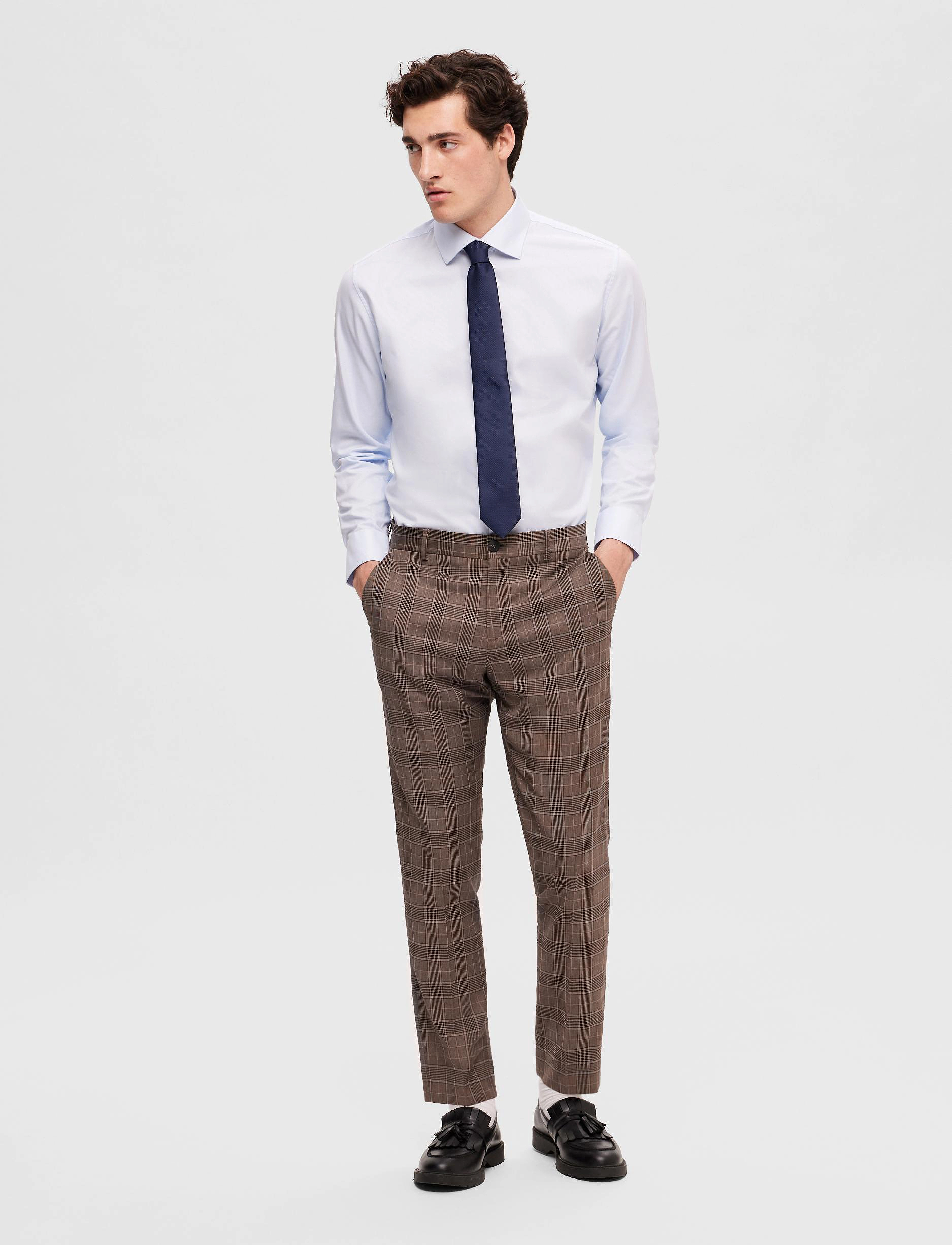 Selected Homme - SLHREGDUKE-NON IRON SHIRT LS NOOS - skyway - 5