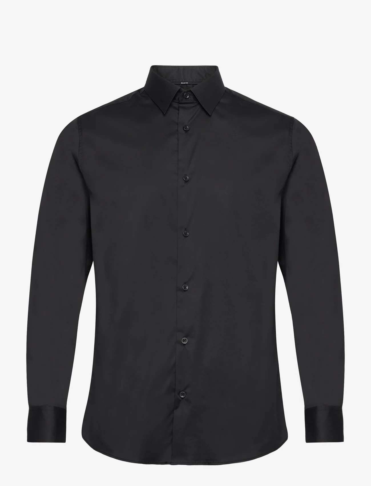 Selected Homme - SLHSLIMTRAVEL SHIRT B NOOS - business skjortor - black - 0