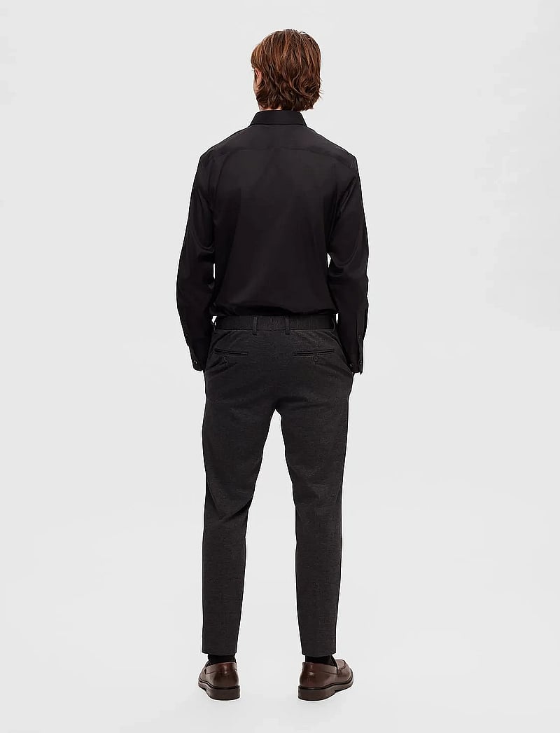 Selected - SLHSLIMTRAVEL SHIRT B NOOS - casual hemden - black - 3