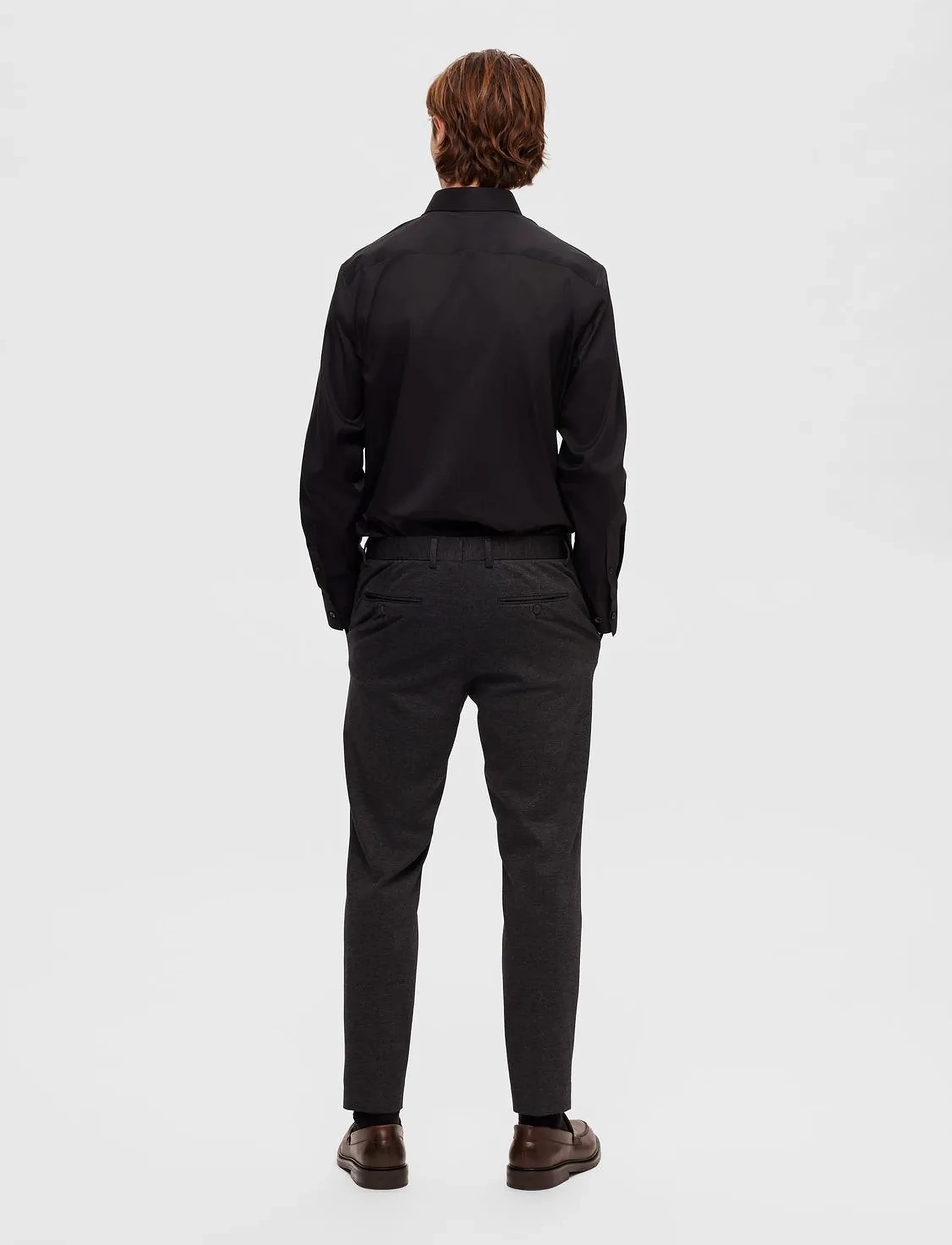 Selected - SLHSLIMTRAVEL SHIRT B NOOS - casual hemden - black - 3