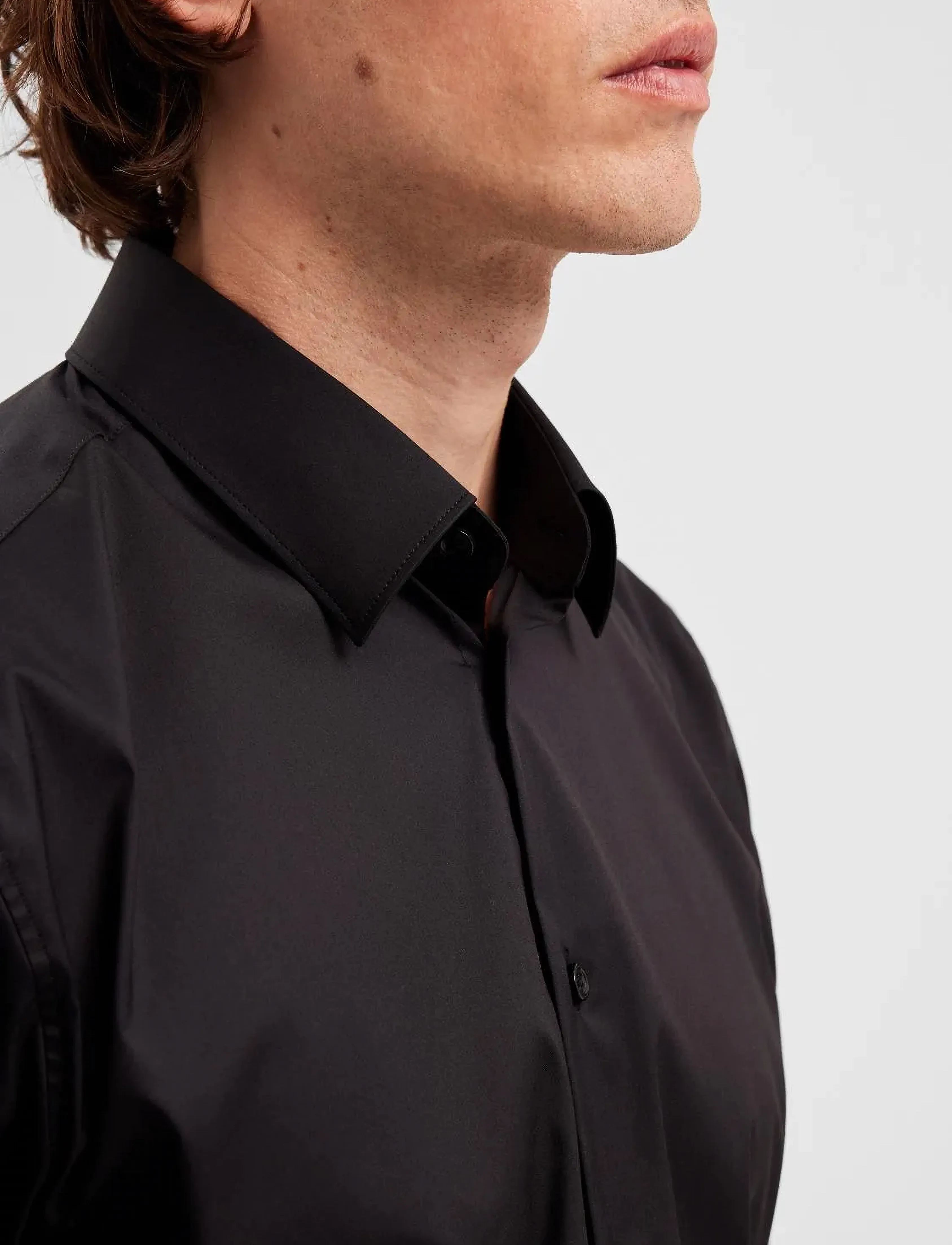 Selected - SLHSLIMTRAVEL SHIRT B NOOS - casual hemden - black - 4