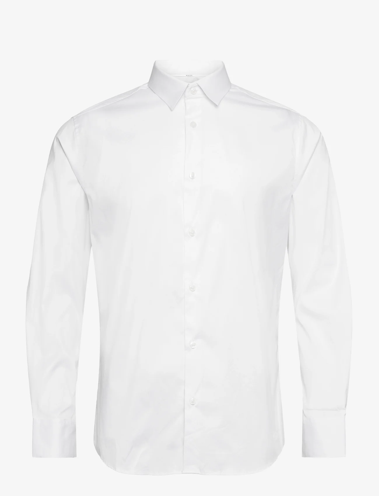 Selected Homme - SLHSLIMTRAVEL SHIRT B NOOS - dalykinio stiliaus marškiniai - bright white - 0