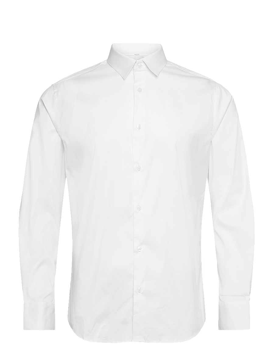 Selected - SLHSLIMTRAVEL SHIRT B NOOS - casual skjorter - bright white - 1