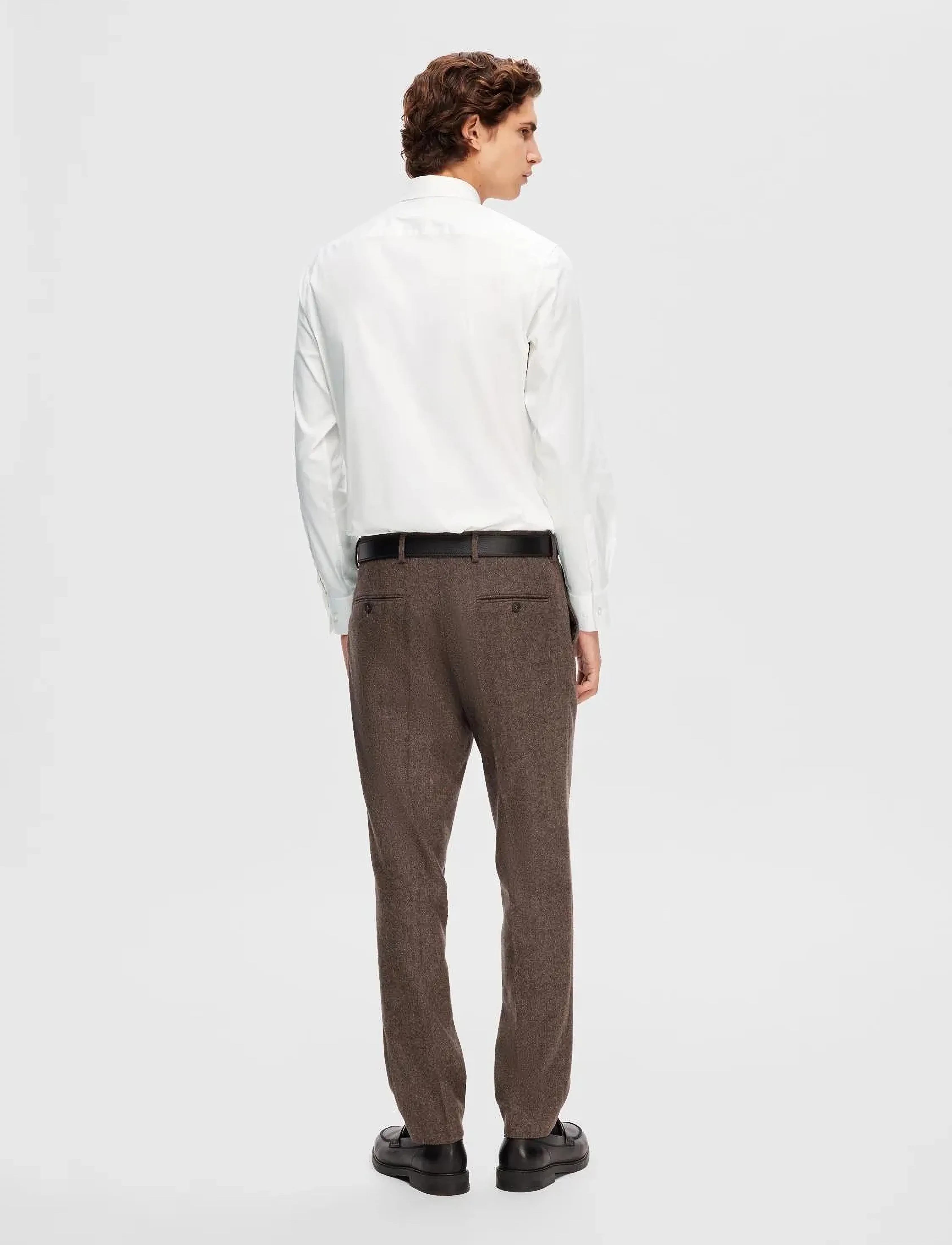 Selected - SLHSLIMTRAVEL SHIRT B NOOS - casual skjorter - bright white - 3