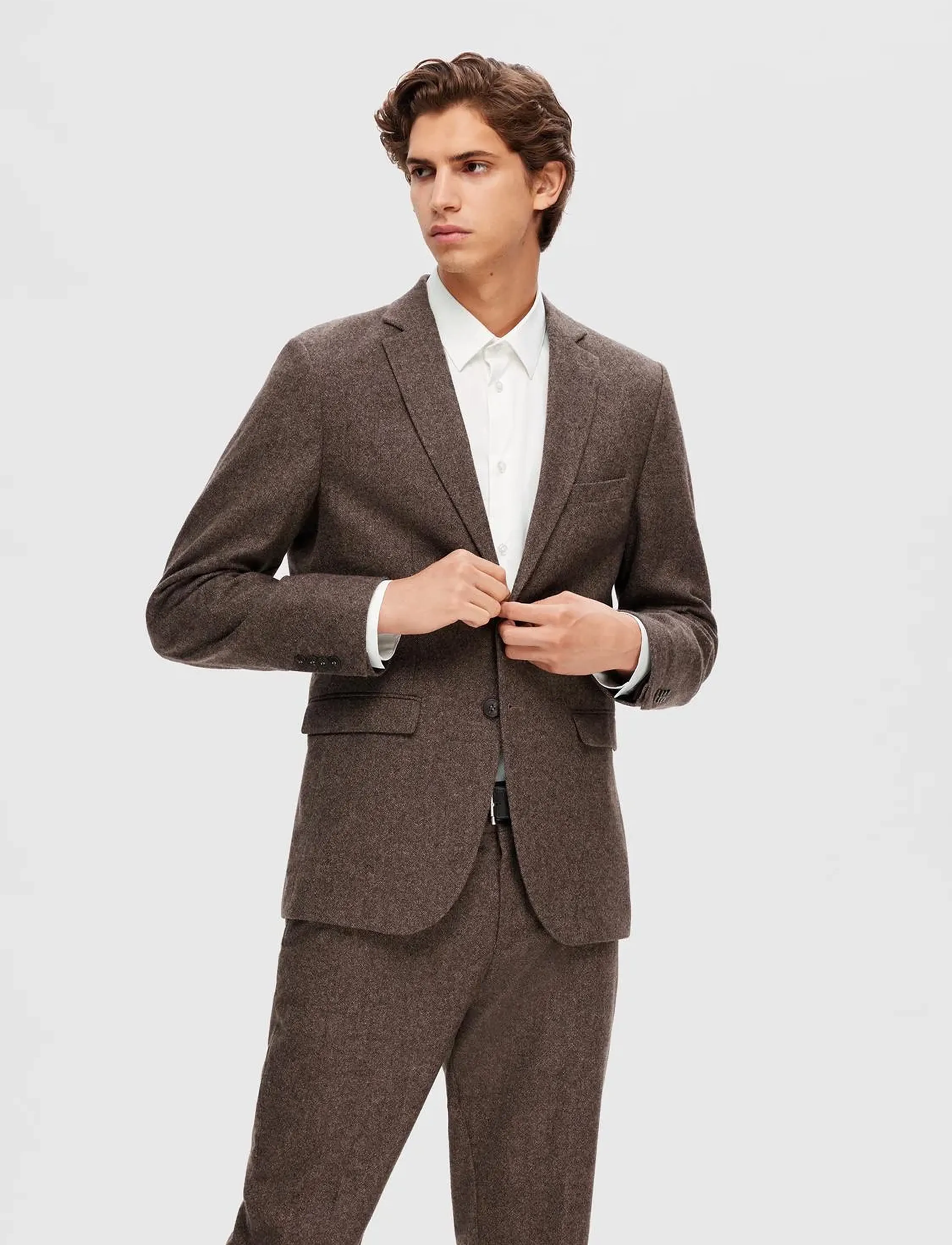 SELECTED Slhslimtravel Shirt B Noos kostymskjortor herr – bild 5