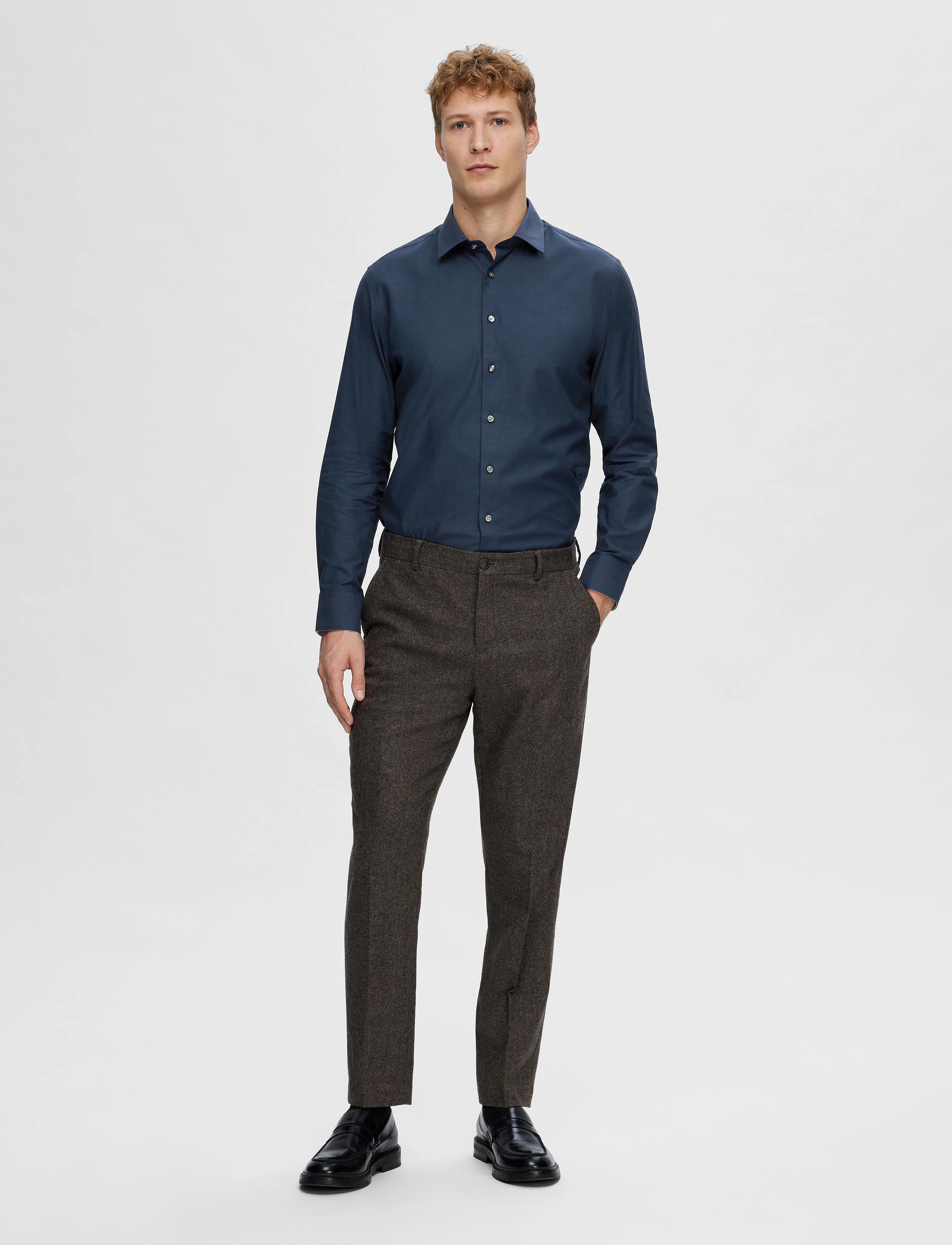 Selected - SLHSLIMDETAIL SHIRT LS CLASSIC NOOS - navy blazer - 5