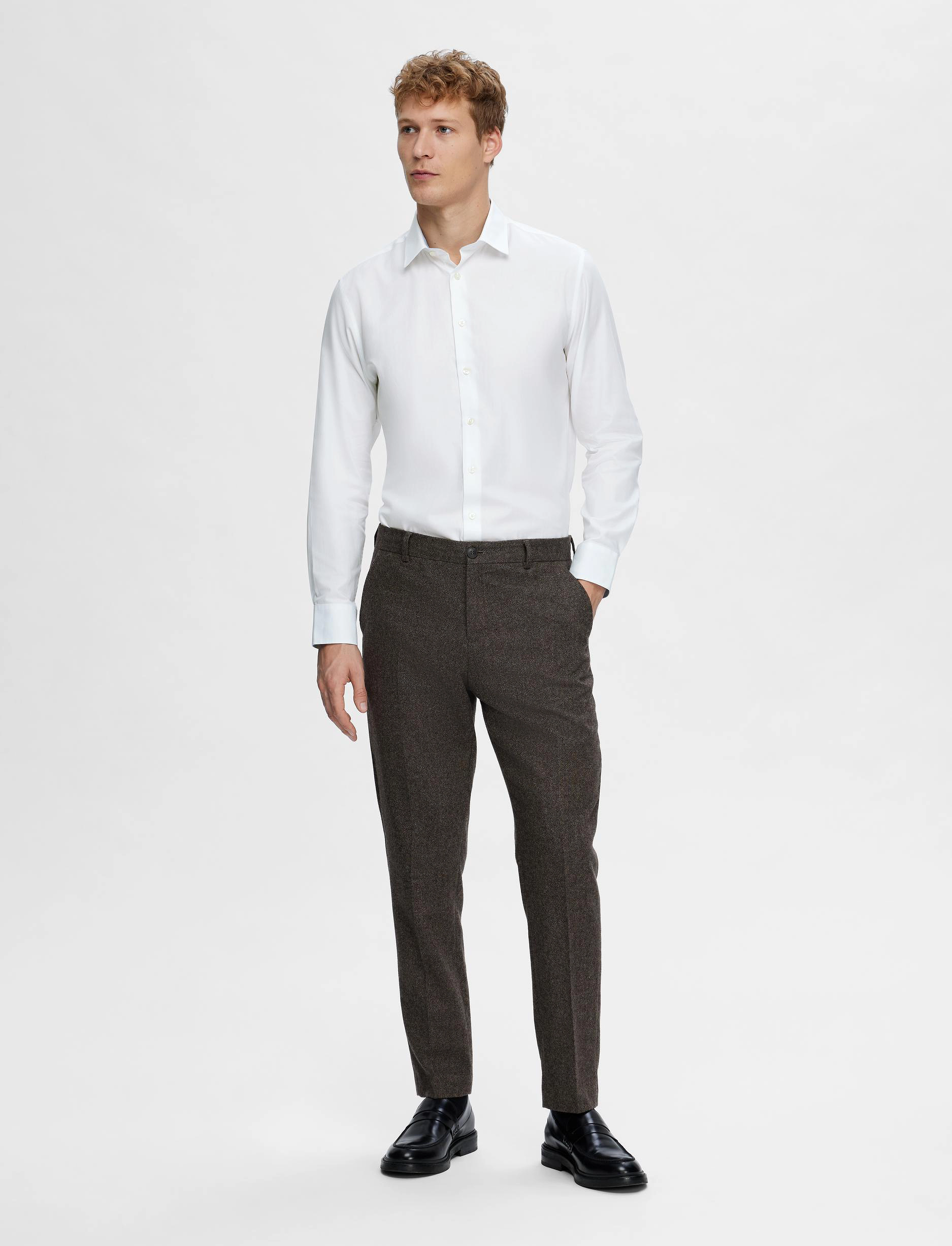 Selected - SLHSLIMDETAIL SHIRT LS CLASSIC NOOS - white - 4