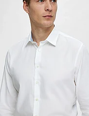 Selected Homme - SLHSLIMDETAIL SHIRT LS CLASSIC NOOS - laveste priser - white - 7