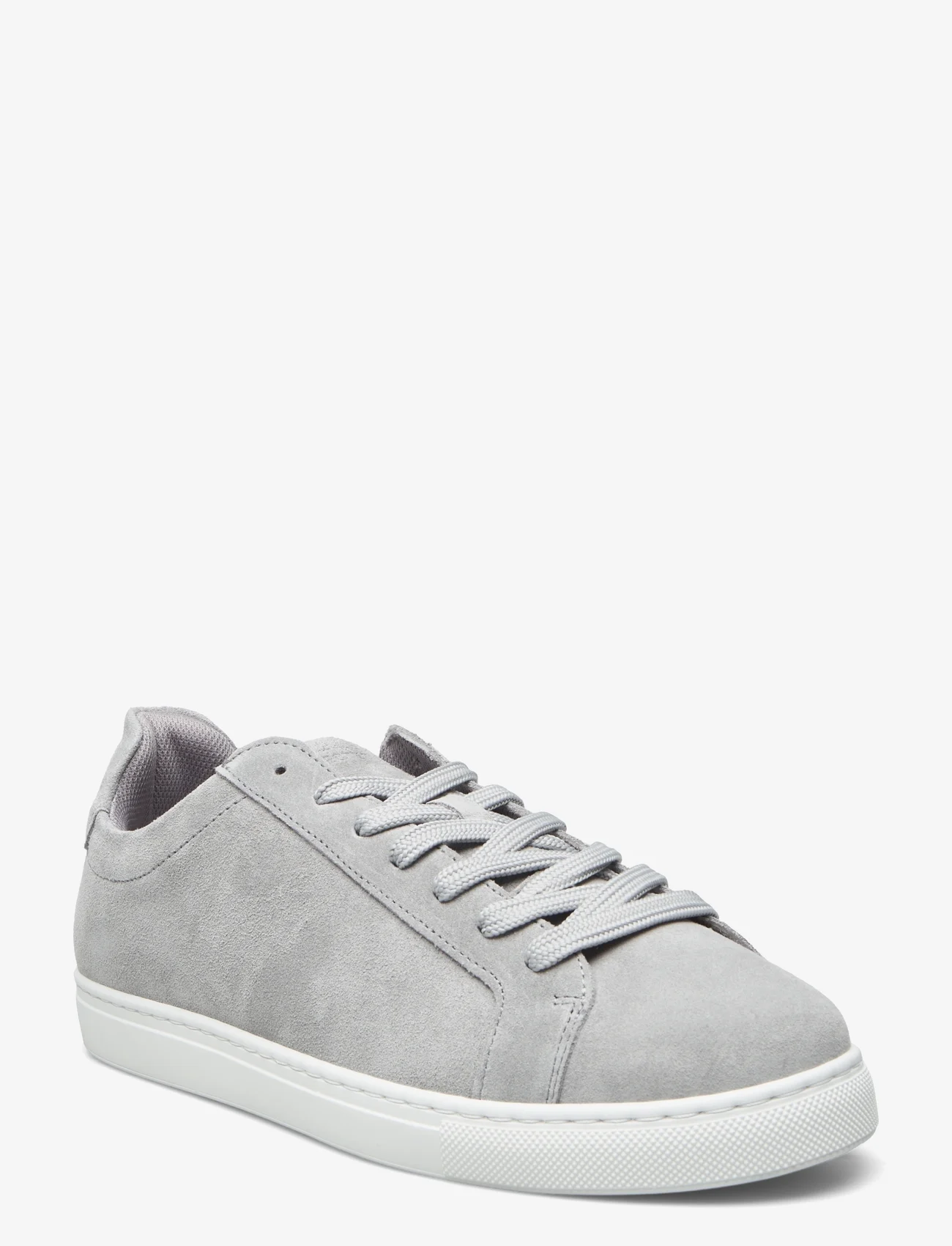 Selected Homme - SLHEVAN NEW SUEDE SNEAKER - låga sneakers - grey - 0