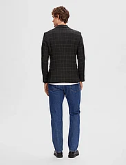Selected Homme - SLHSLIM-ELI CHECK WOOL BLZ B NOOS - double breasted blazers - grey - 3