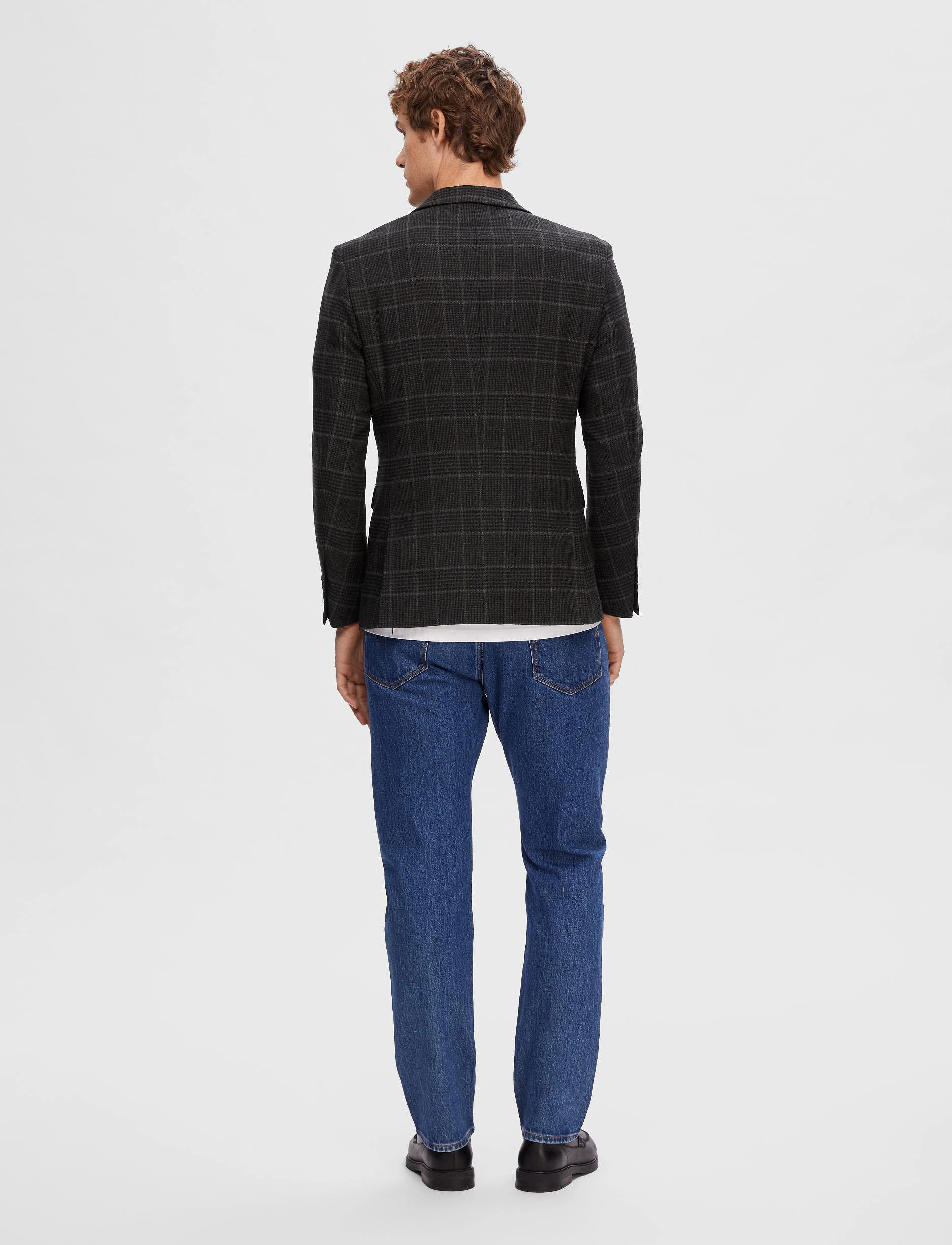 Selected Homme - SLHSLIM-ELI CHECK WOOL BLZ B NOOS - grey - 3