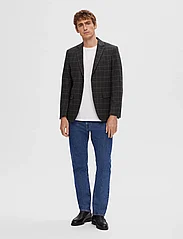 Selected Homme - SLHSLIM-ELI CHECK WOOL BLZ B NOOS - single breasted blazers - grey - 4