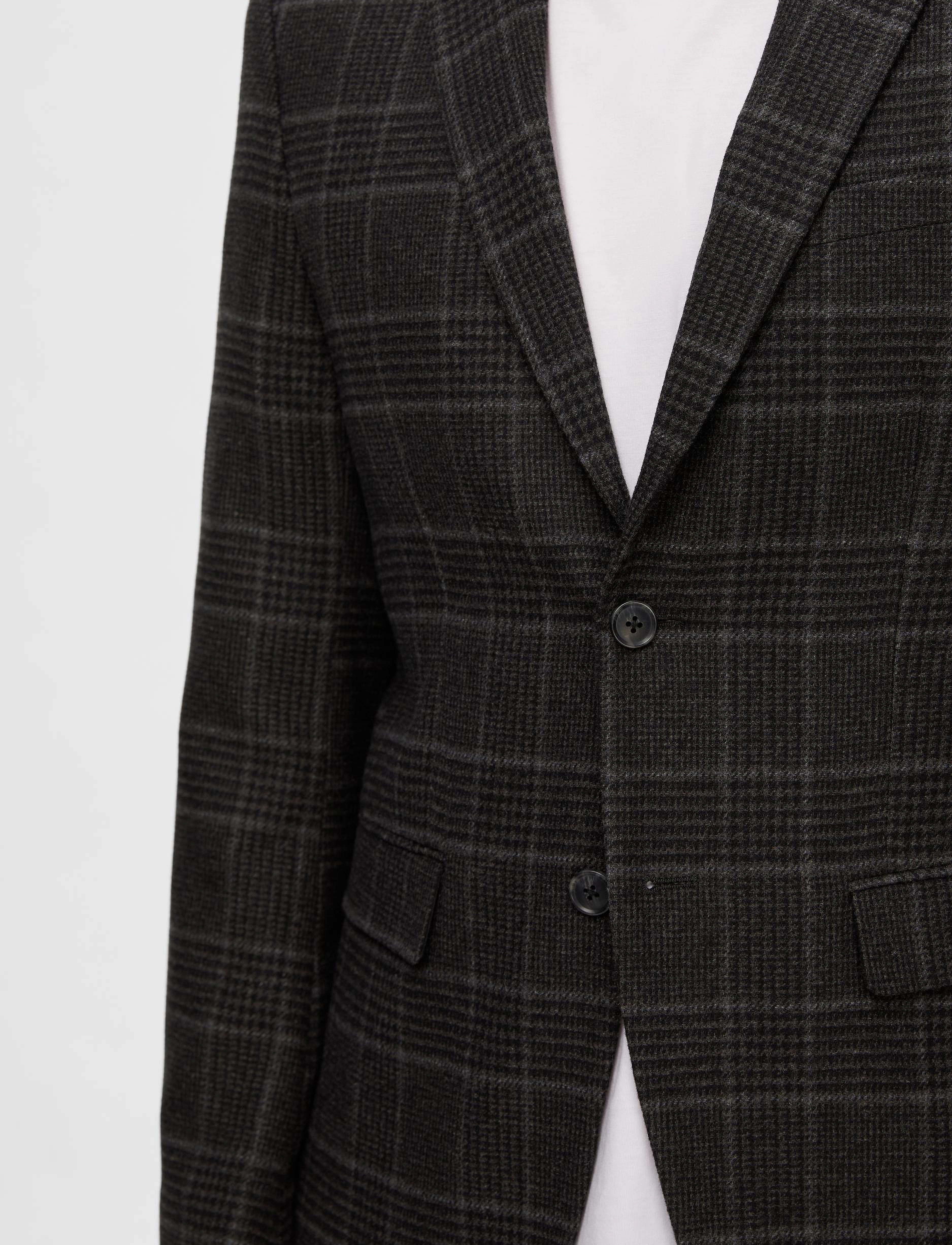 Selected Homme - SLHSLIM-ELI CHECK WOOL BLZ B NOOS - grey - 5