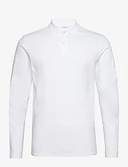 Selected Homme - SLHSLIM-TOULOUSE LS POLO B NOOS - gestrickte polohemden - bright white - 0
