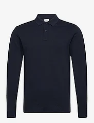 Selected Homme - SLHSLIM-TOULOUSE LS POLO B NOOS - gestrickte polohemden - sky captain - 0