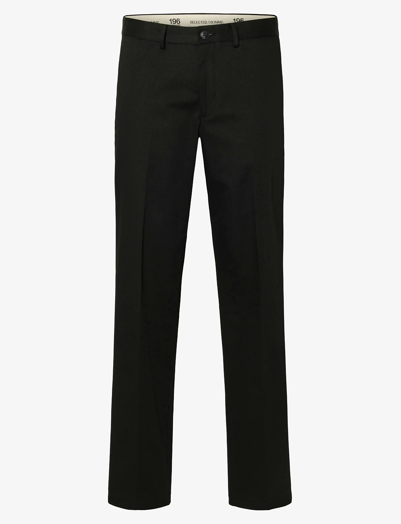 Selected - SLHSTRAIGHT-WILLIAM TWIL 196 PANT W NOOS - chinos - black - 0