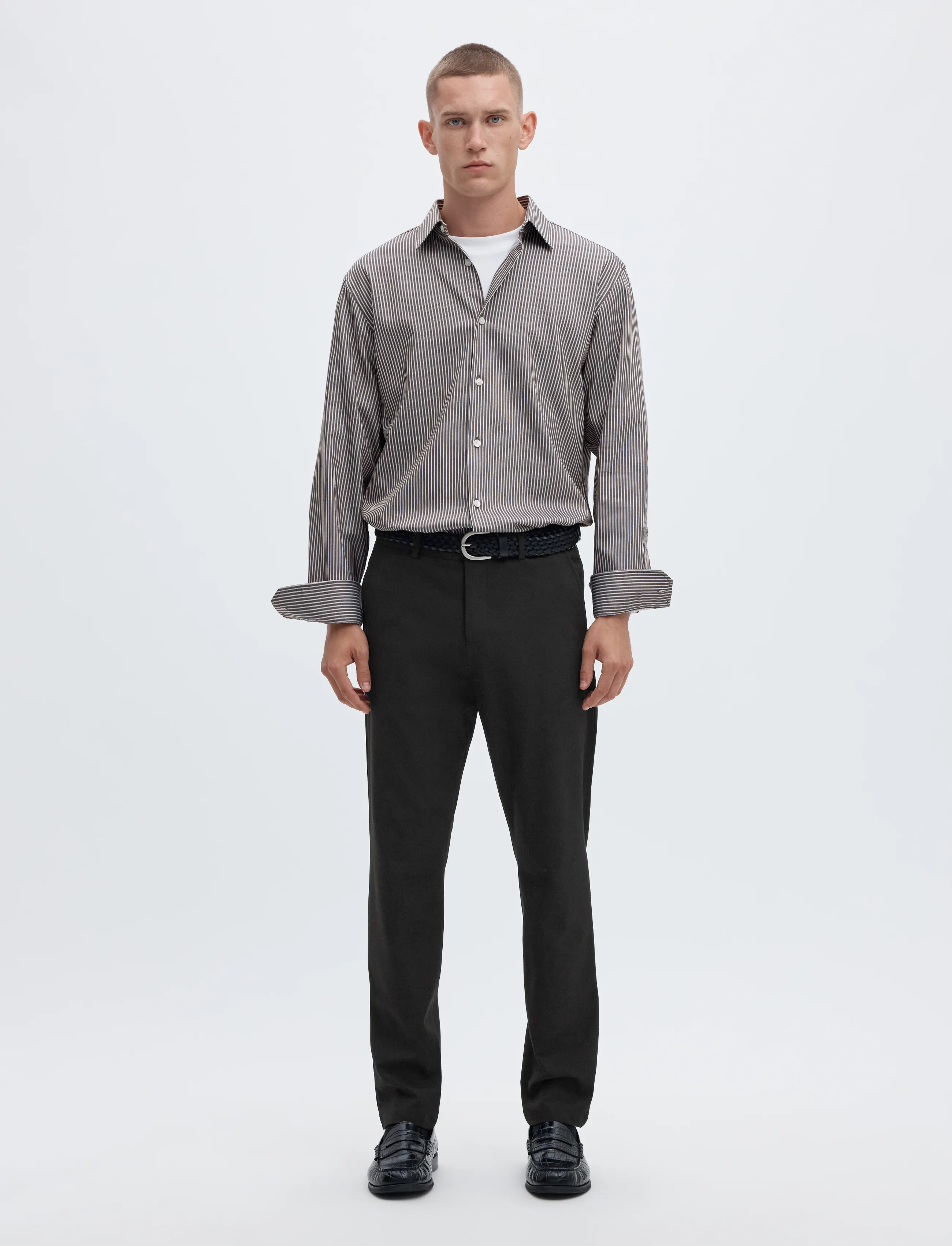 Selected - SLM175-SLIM ROBERT FLEX PANTS NOOS - kostymbyxor - black - 4