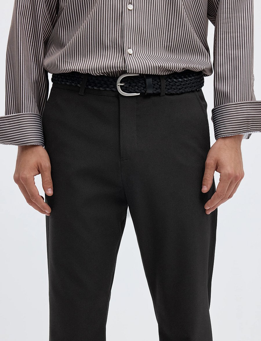 Selected - SLM175-SLIM ROBERT FLEX PANTS NOOS - kostymbyxor - black - 5