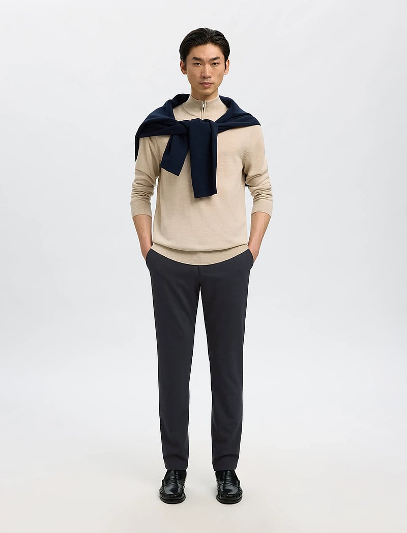 Selected - SLM175-SLIM ROBERT FLEX PANTS NOOS - Ülikonnapüksid - dark sapphire - 4