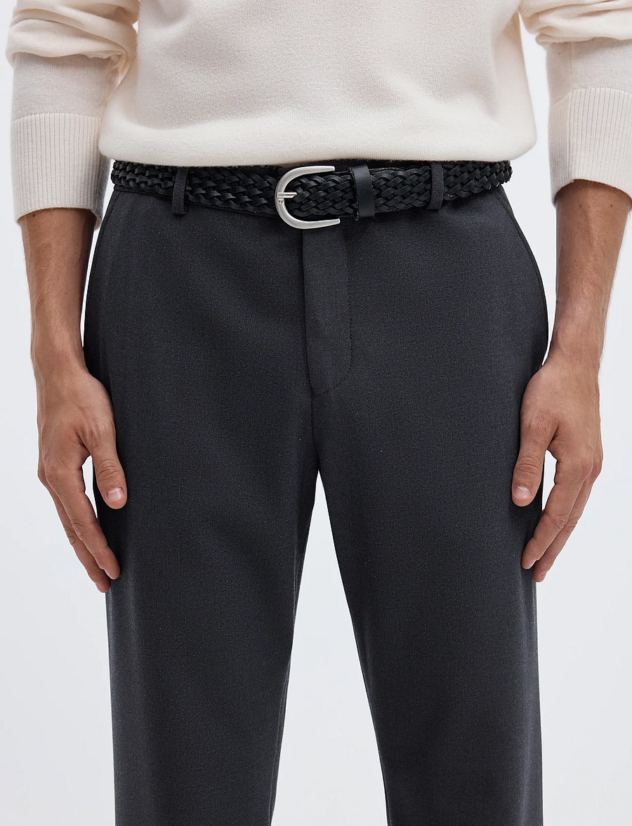 Selected - SLM175-SLIM ROBERT FLEX PANTS NOOS - kostymbyxor - dark sapphire - 4