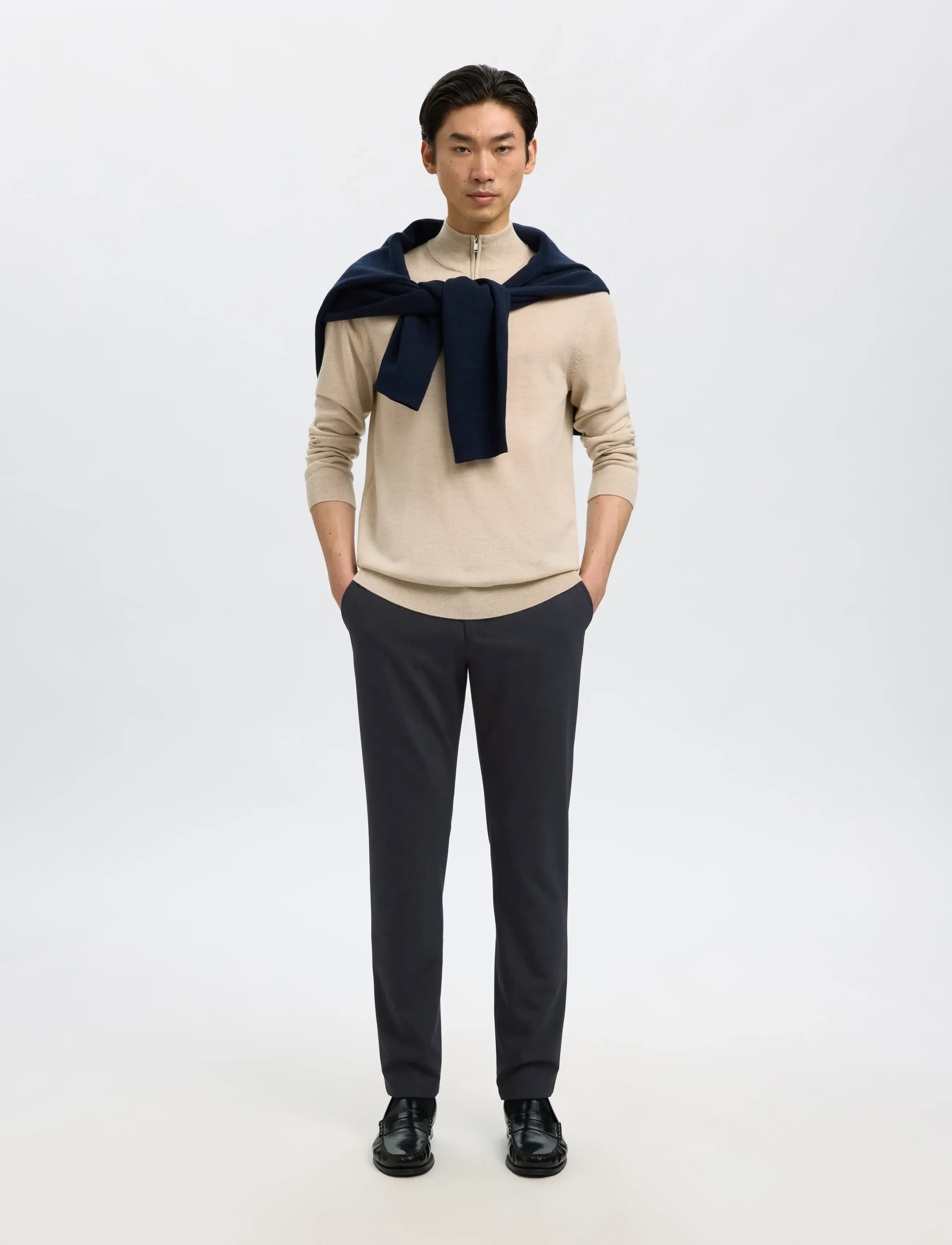 Selected - SLM175-SLIM ROBERT FLEX PANTS NOOS - pantalons habillés - dark sapphire - 4
