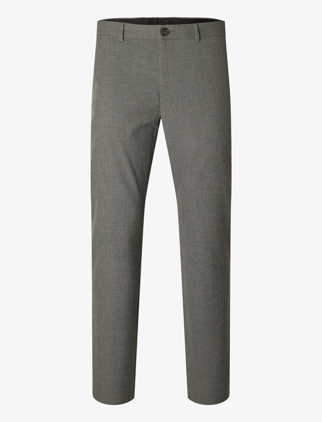 Selected Homme - SLHSLIM-ROBERT FLEX 175 PANTS NOOS - kostiumo kelnės - grey melange - 0