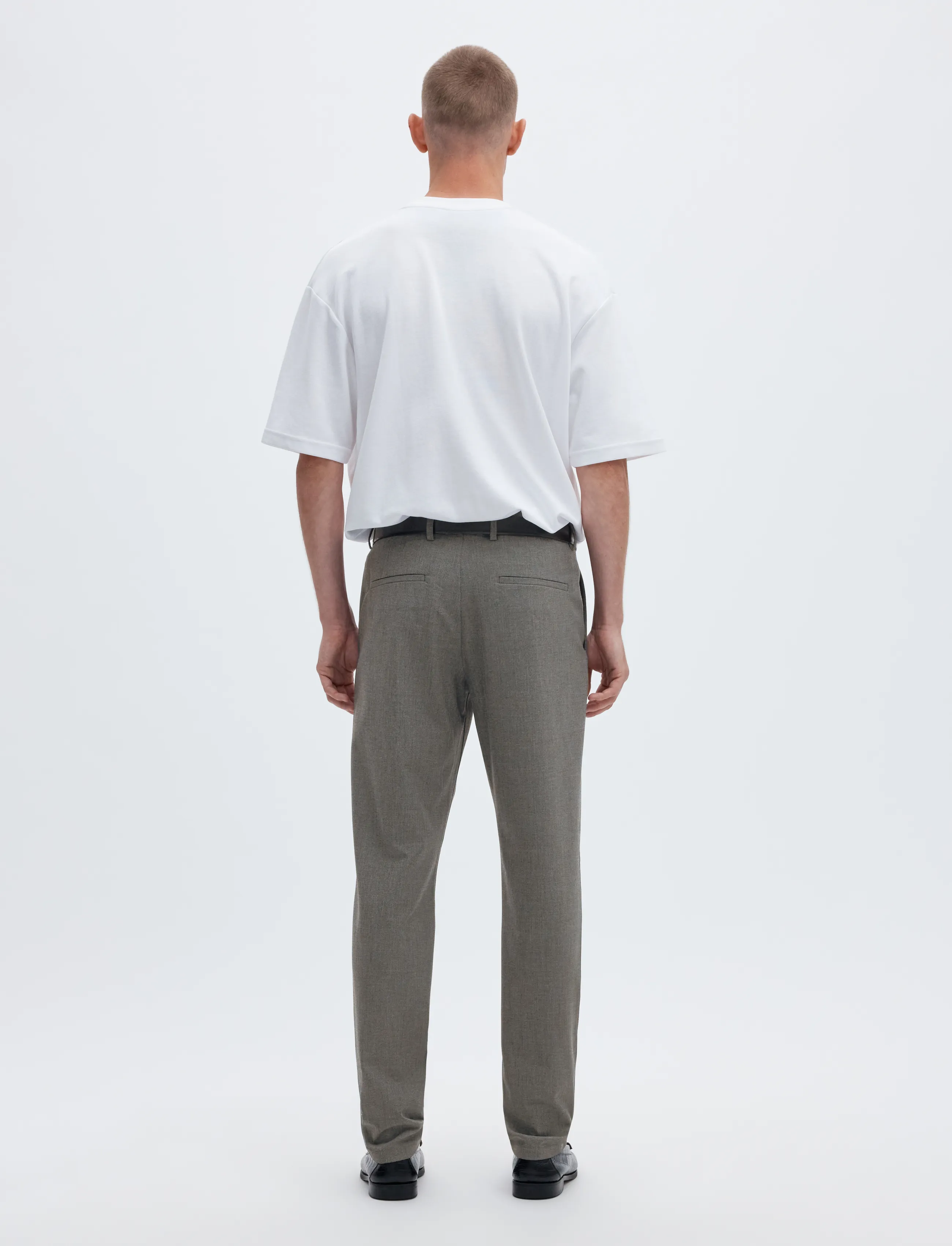 Selected - SLM175-SLIM ROBERT FLEX PANTS NOOS - kostymbyxor - grey melange - 2