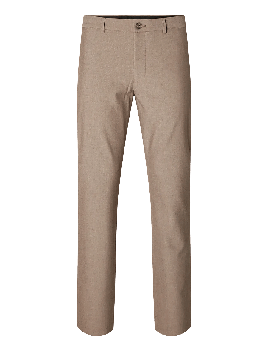 Selected - SLM175-SLIM ROBERT FLEX PANTS NOOS - Ülikonnapüksid - sand - 1