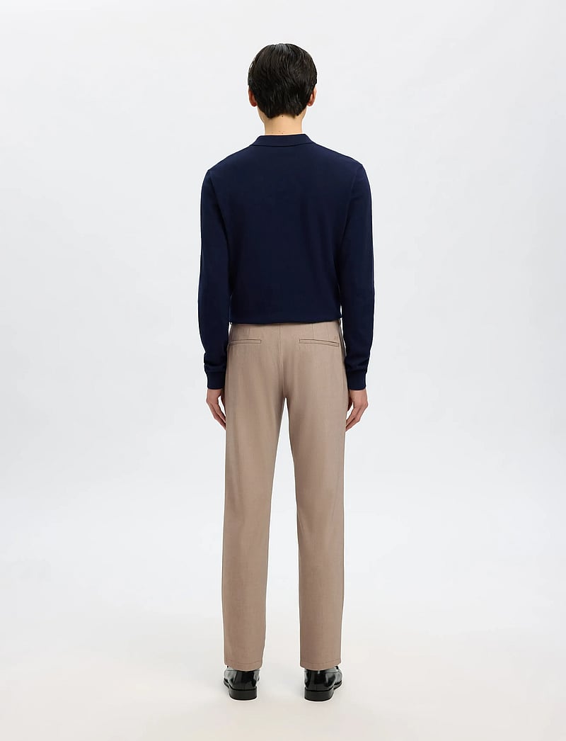 Selected - SLM175-SLIM ROBERT FLEX PANTS NOOS - habitbukser - sand - 2