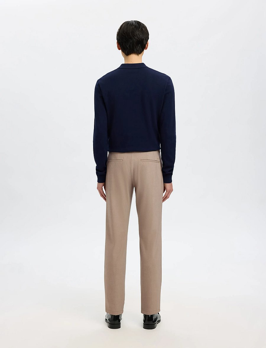 Selected - SLM175-SLIM ROBERT FLEX PANTS NOOS - Ülikonnapüksid - sand - 2