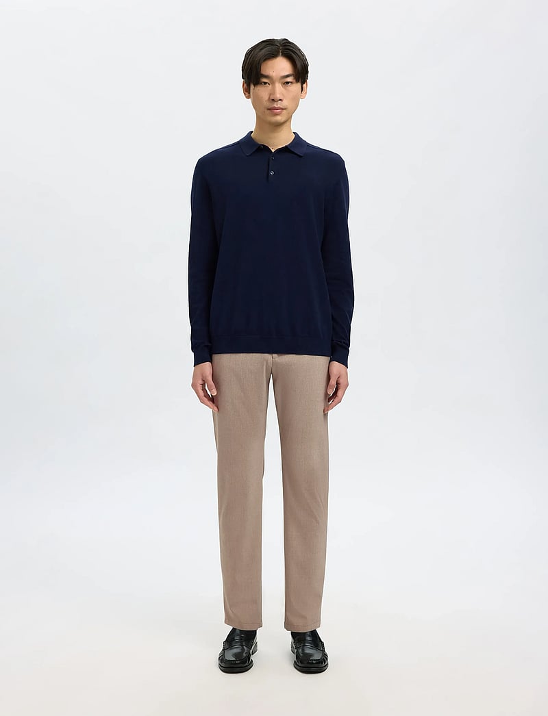 Selected - SLM175-SLIM ROBERT FLEX PANTS NOOS - habitbukser - sand - 3