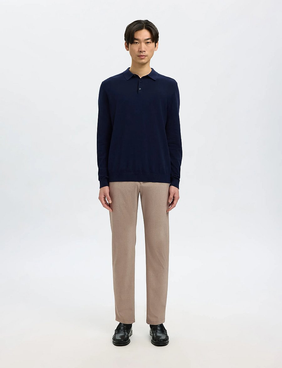 Selected - SLM175-SLIM ROBERT FLEX PANTS NOOS - Ülikonnapüksid - sand - 3